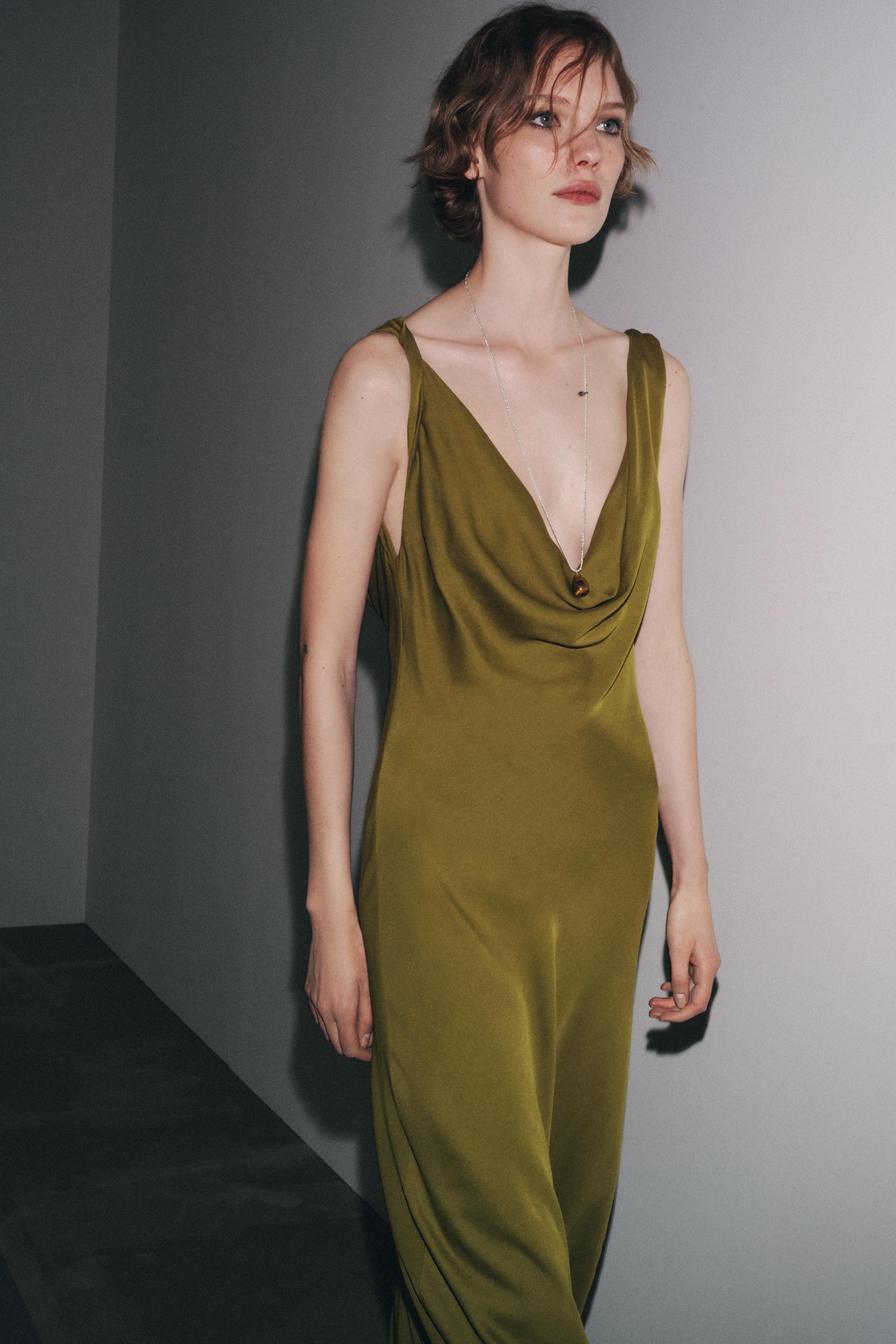 ZW COLLECTION SATIN LONG DRESS